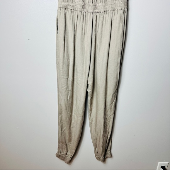 Sunday Best By Aritzia Tabata Tan Strapless Jumpsuit women Size S - Picture 12 of 14